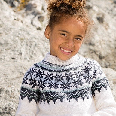 Strikk The Look: Fryd-genser barn