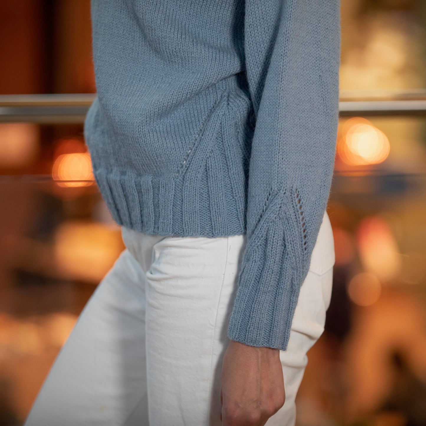 Strikk The Look: Mabel-genser blå