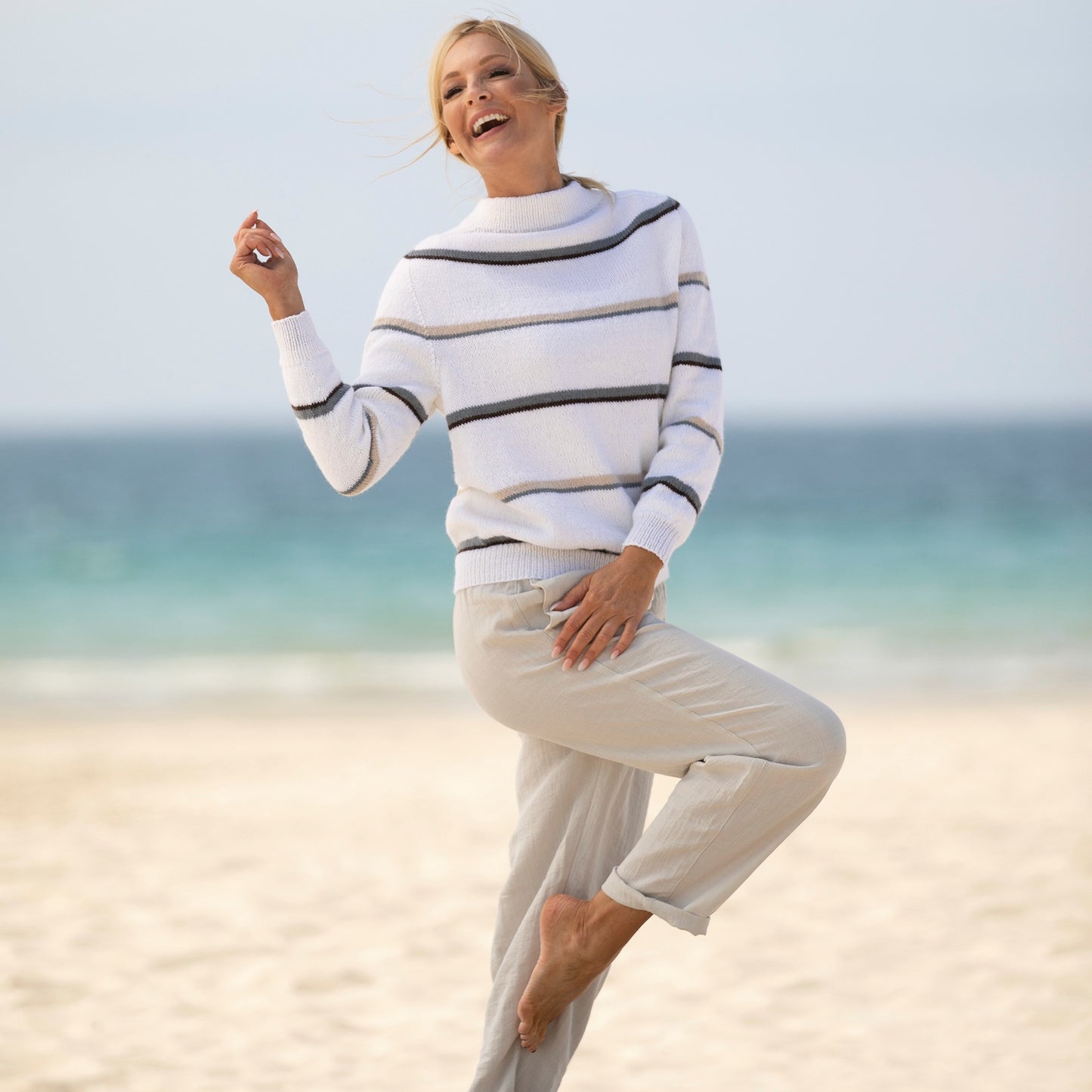 Strikk The Look: Orre-genser hvit