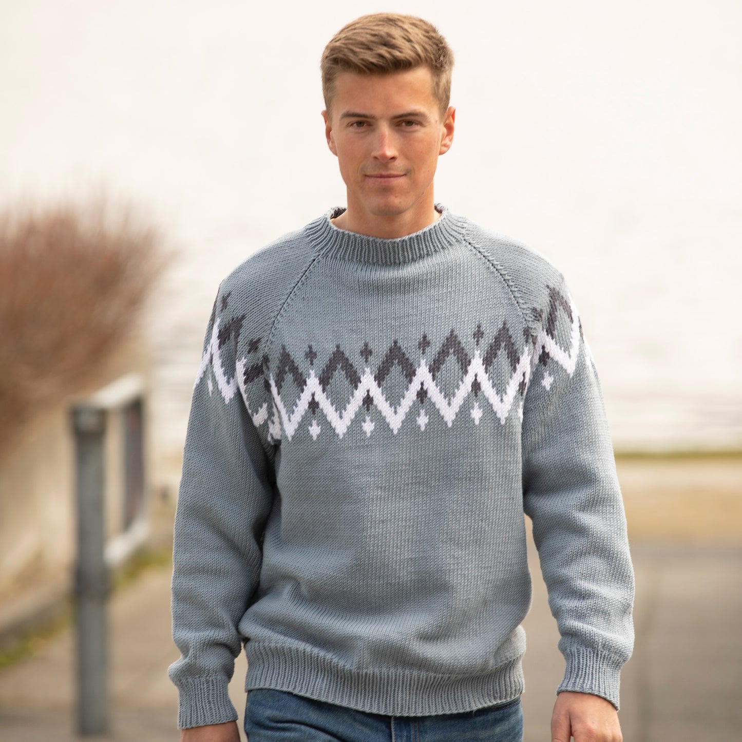 Strikk The Look: Masala-genser blå