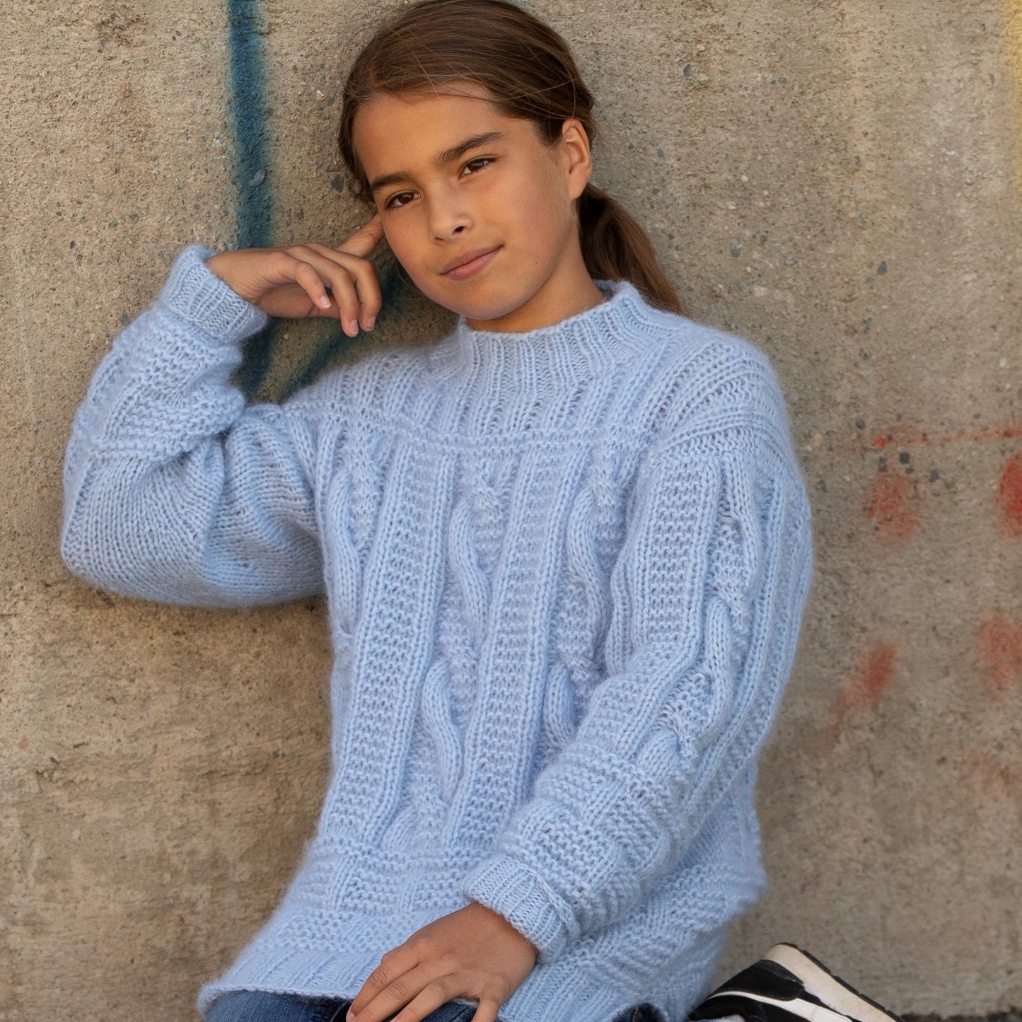 Strikk The Look: Skylar-genser barn