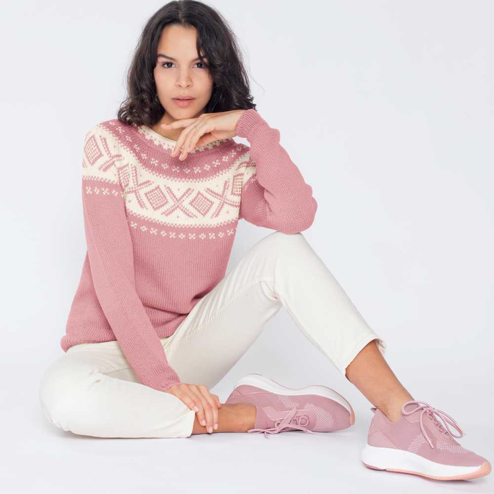 Strikk The Look: Cortina-genser rose