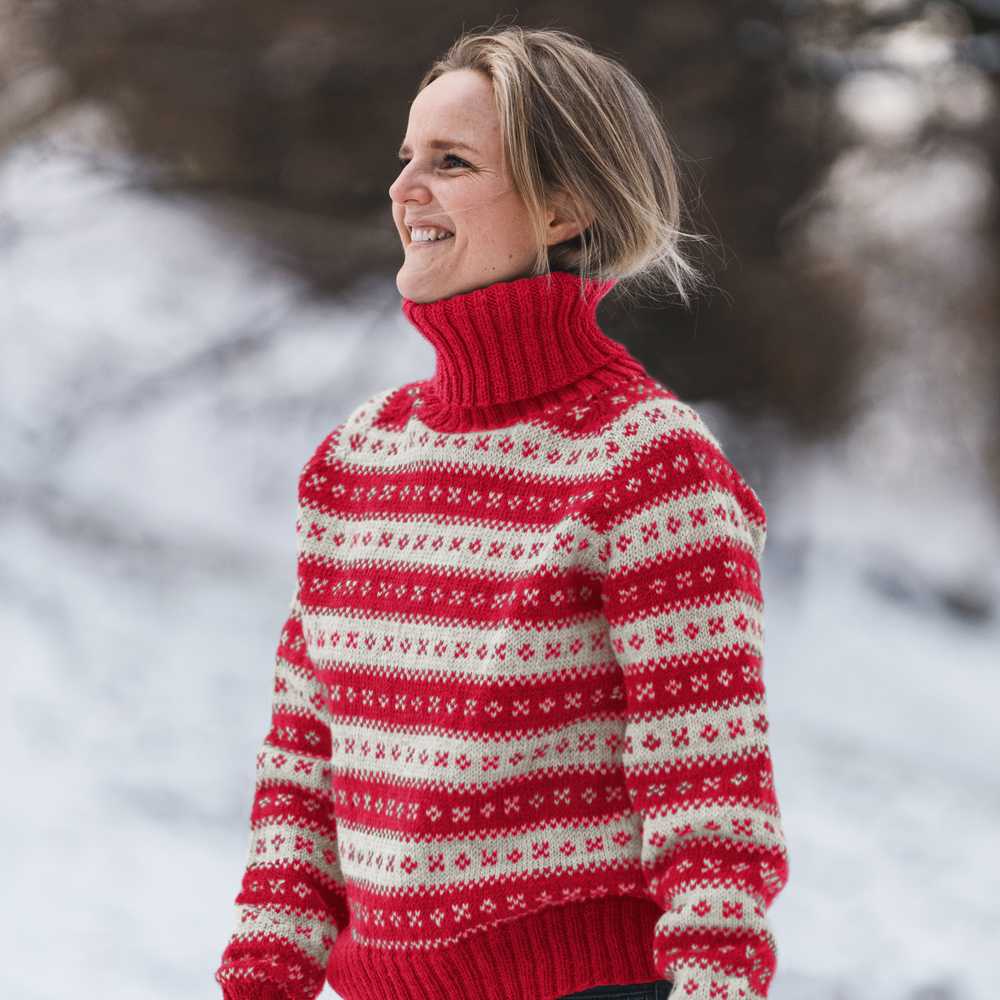 Strikk The Look: Håndballgenser rød