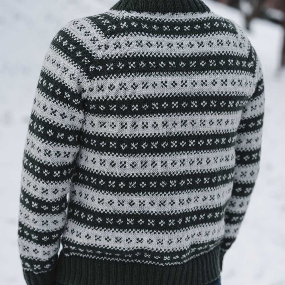 Strikk The Look: Håndballgenser herre armygrønn