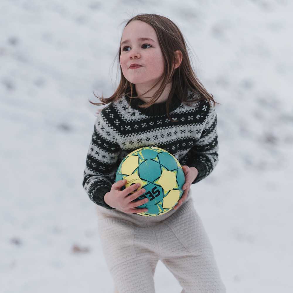 Strikk The Look: Håndballgenser barn armygrønn