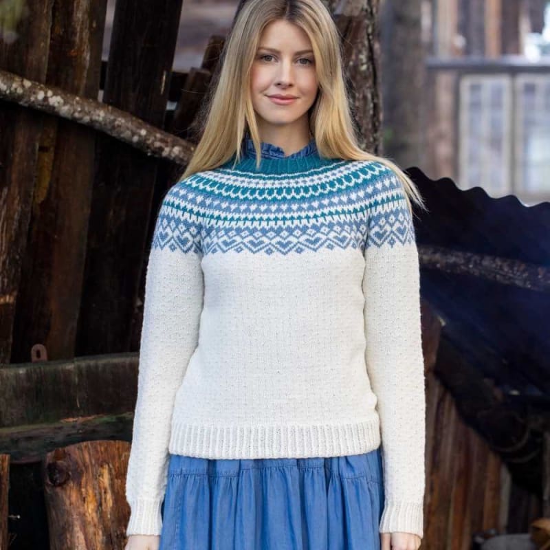 Strikk The Look: Ronje-genser natur