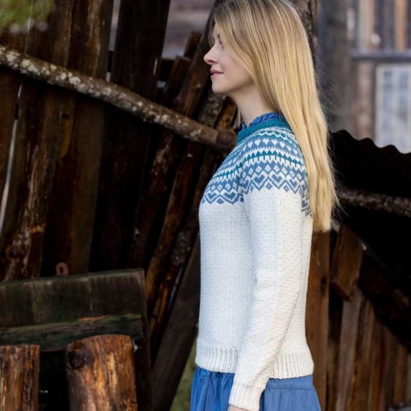 Strikk The Look: Ronje-genser natur