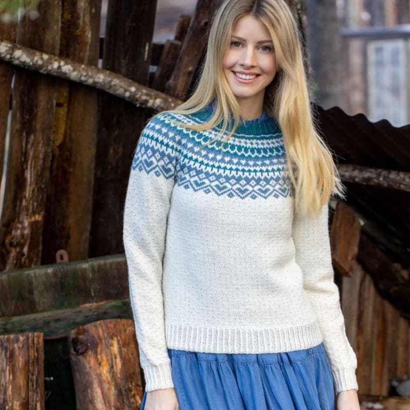 Strikk The Look: Ronje-genser natur