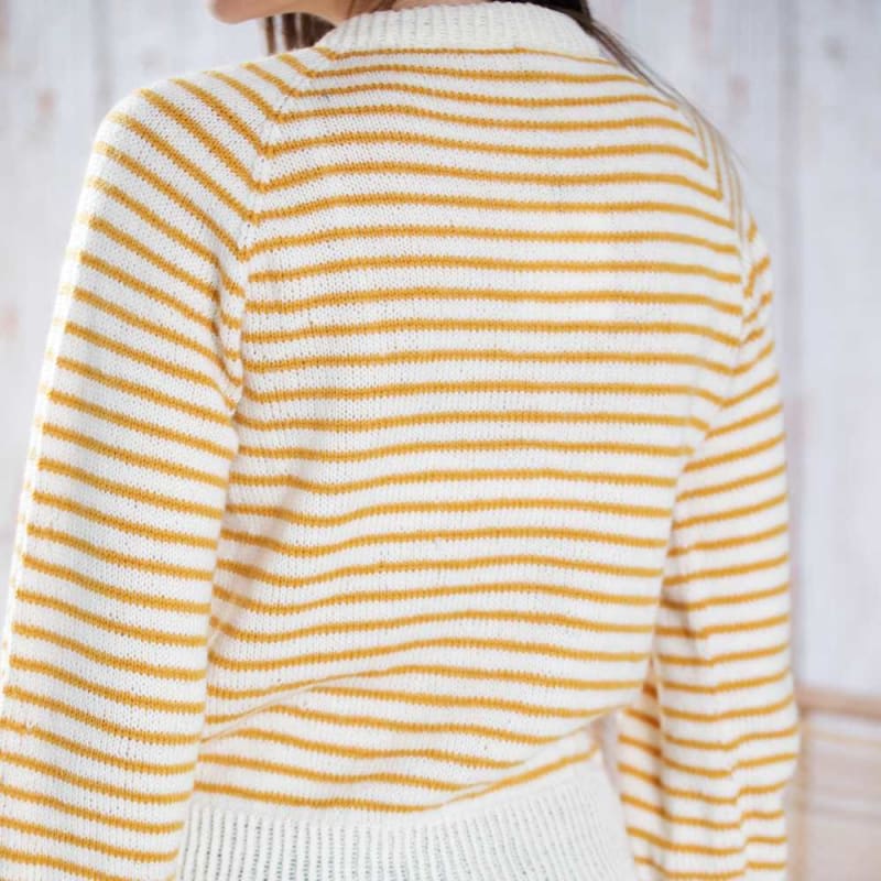 Strikk the Look: Pernilla-genser natur/gul