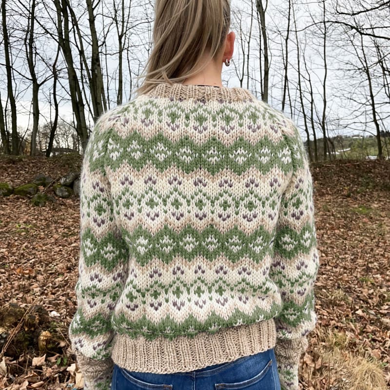 Strikk The Look: Drifa-genser dame grønn