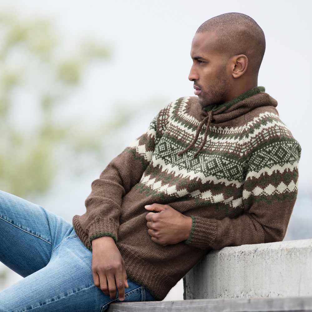 Strikk The Look: Carl-genser brun