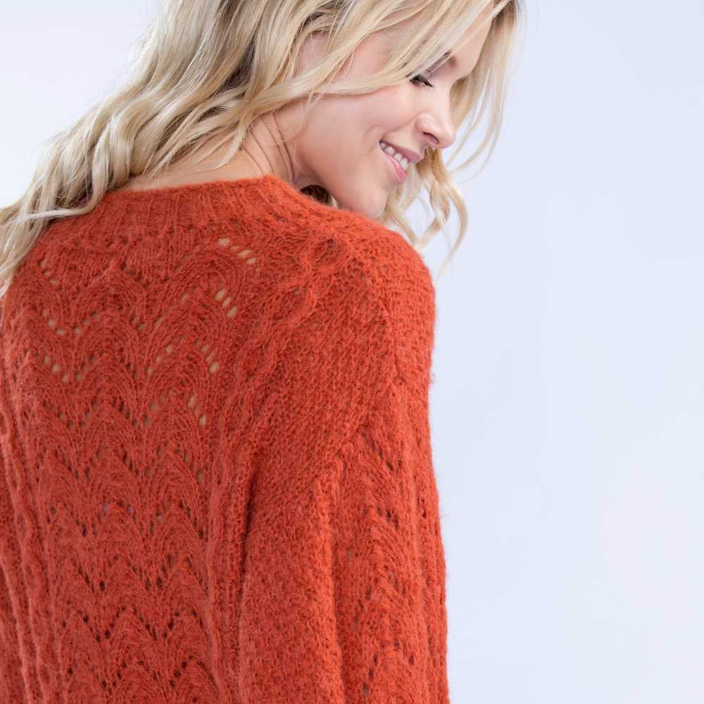 Strikk The Look: Michelle-genser brent oransje