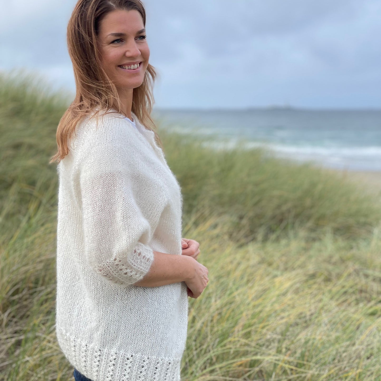 Strikk The Look: Gulla-jakke hvit