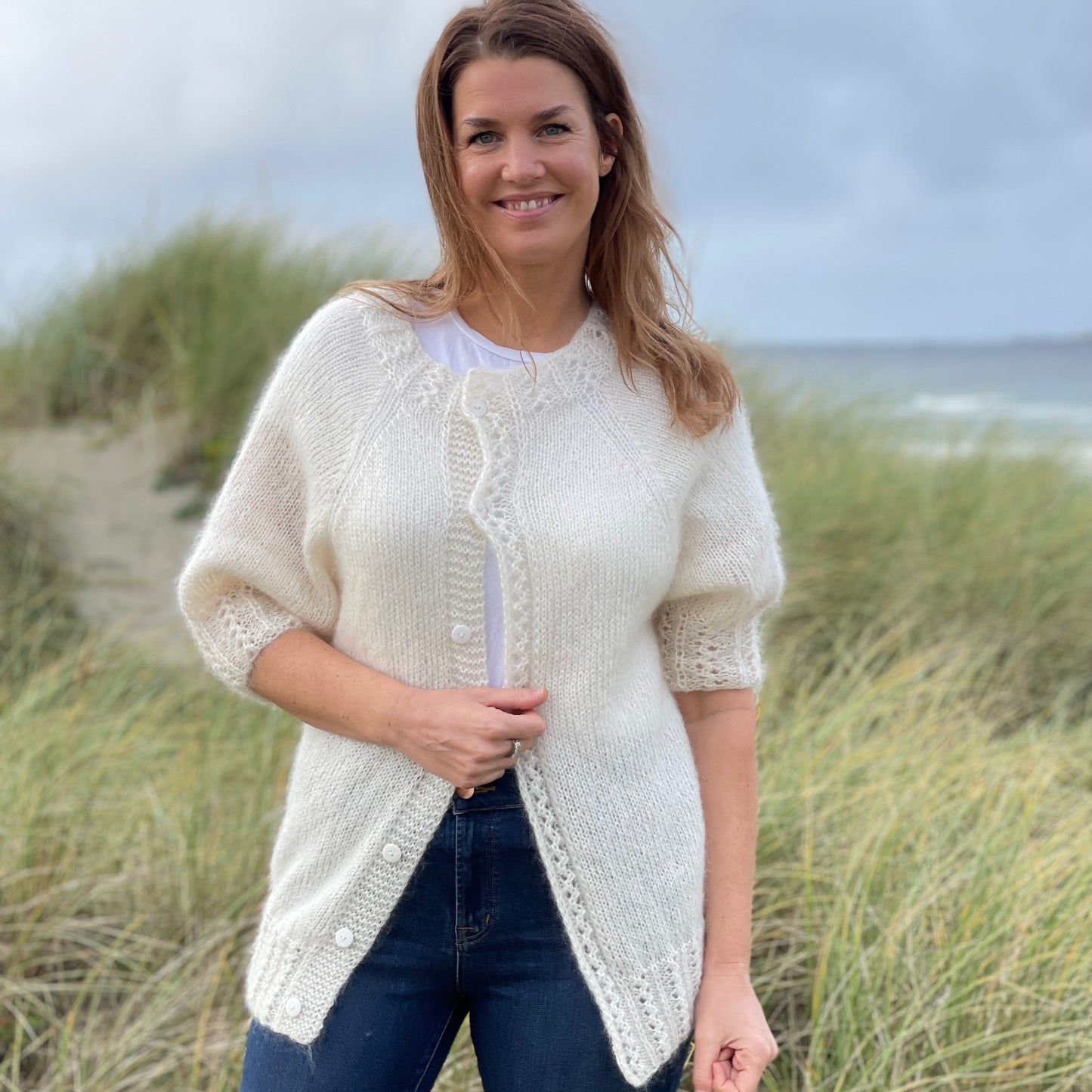 Strikk The Look: Gulla-jakke hvit