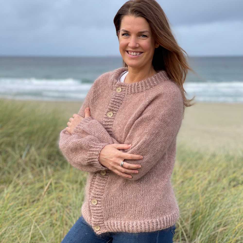 Strikk The Look: Iben jakke beige