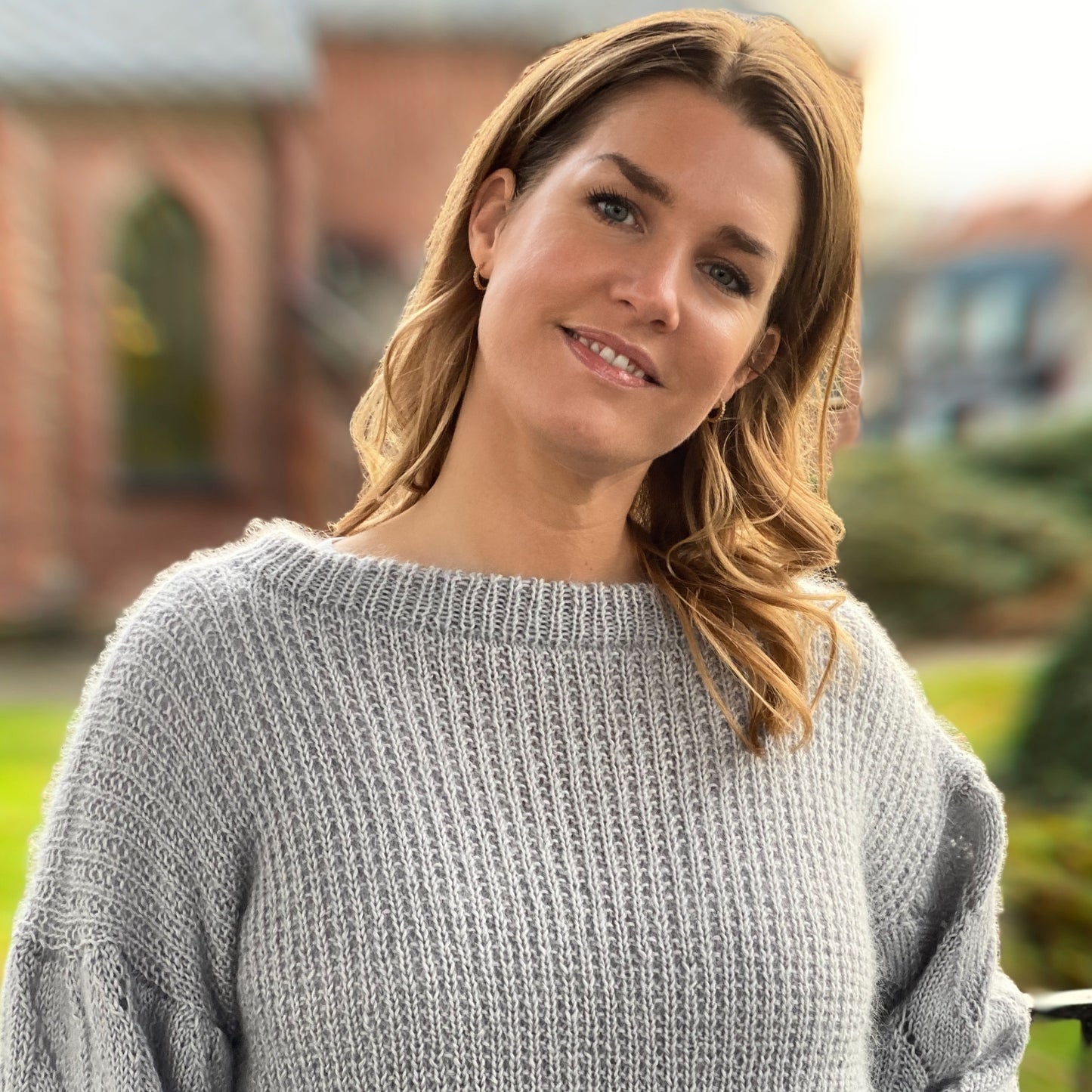 Strikk The Look: Vikky-genser grå