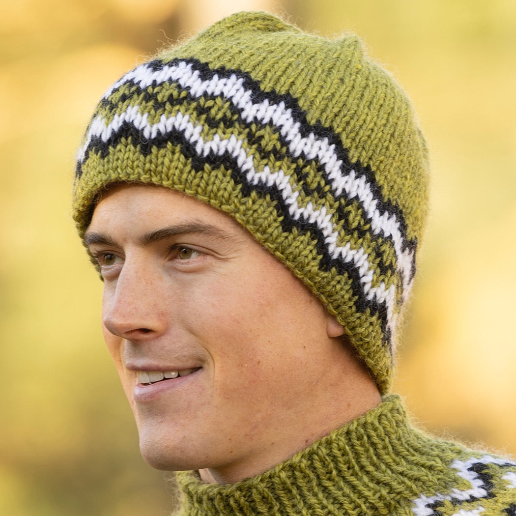 Strikk The Look: Awiga-lue grønn