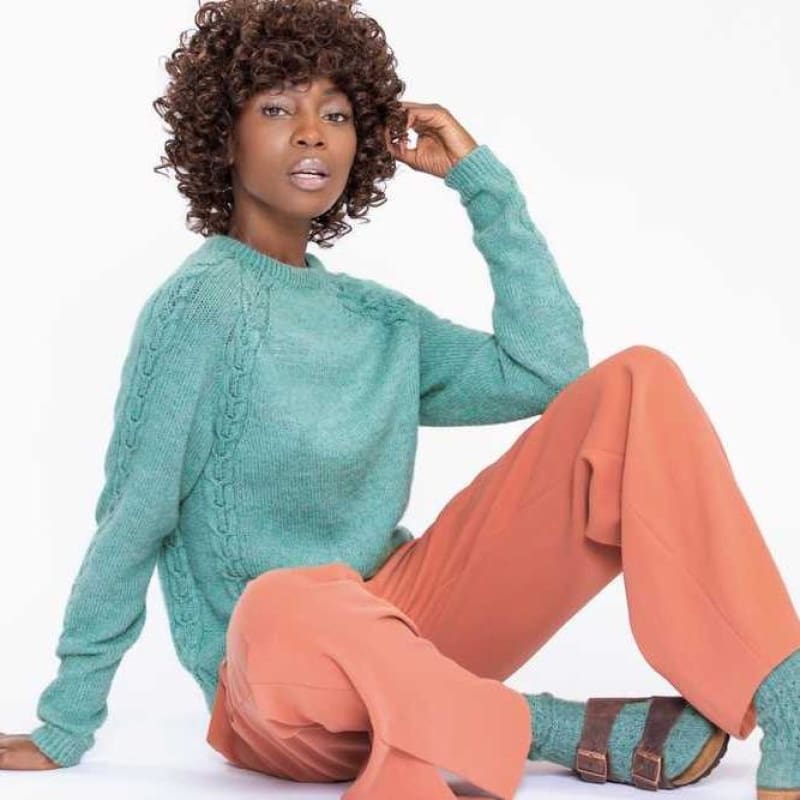 Strikk The Look: Aida-genser sjøgrønn