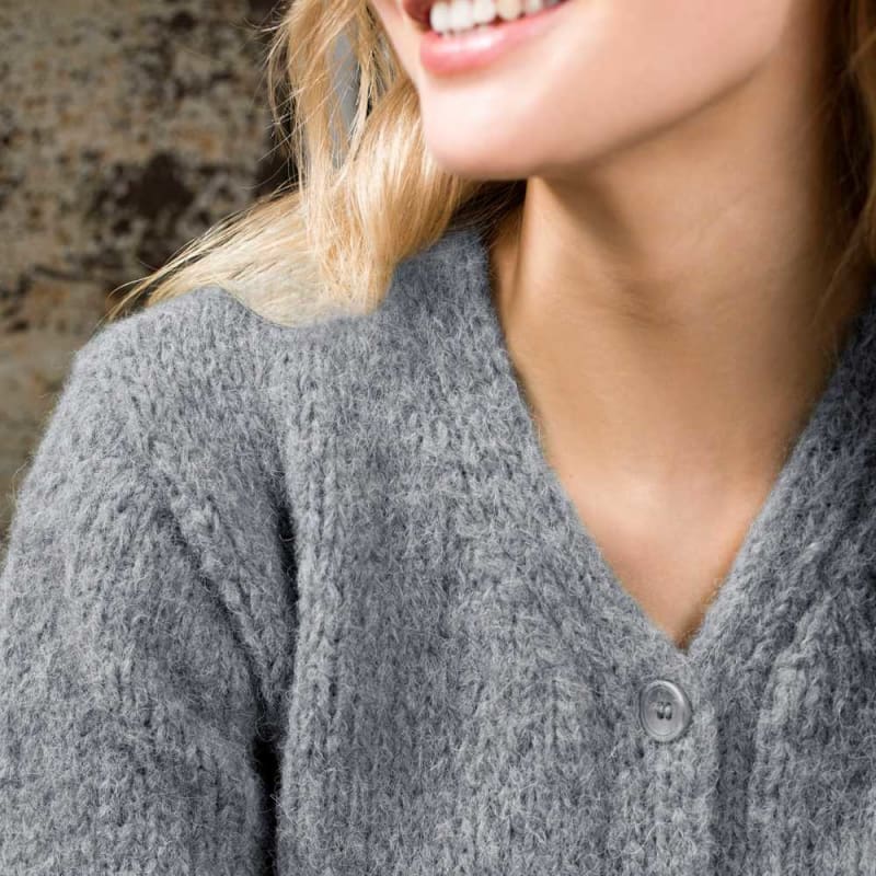 Strikk The Look: Akaia-jakke grå