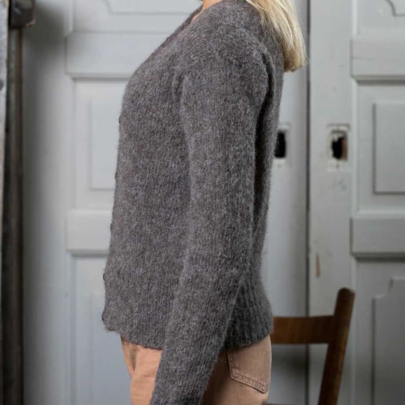 Strikk The Look: Akaia-jakke gråbrun