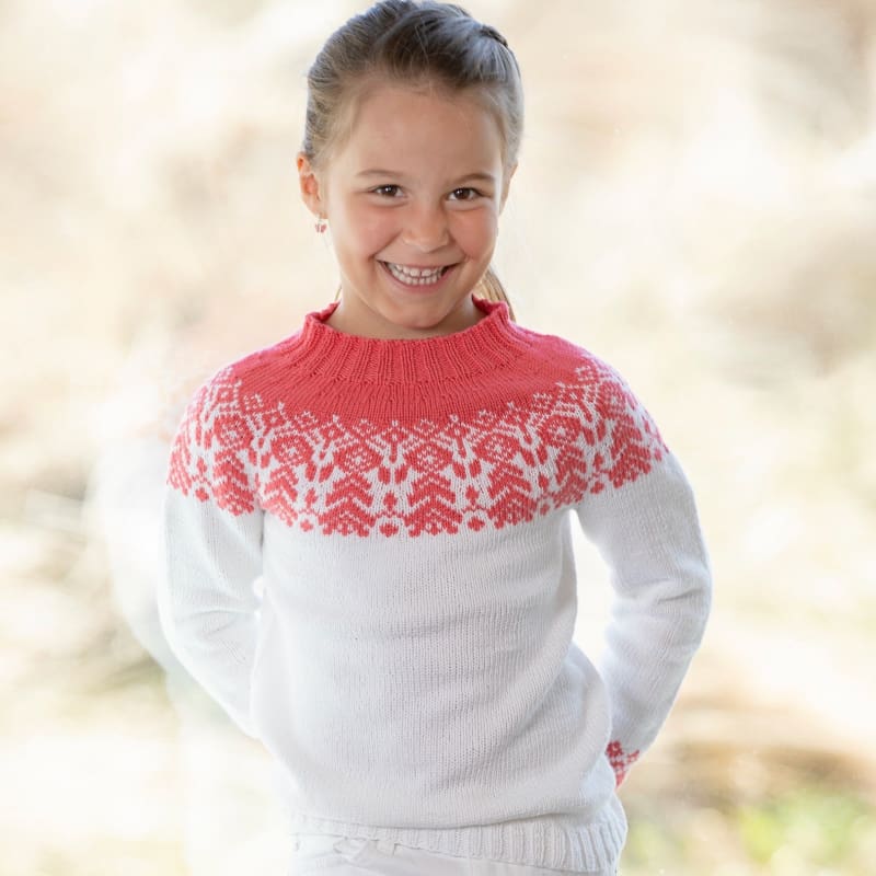 Strikk The Look: Akeleie-genser