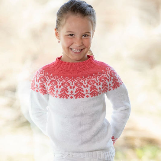 Strikk The Look: Akeleie-genser