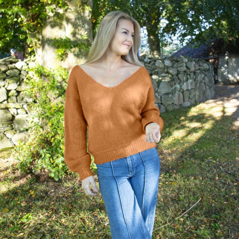 Strikk The Look: Amanda-genser ravgul