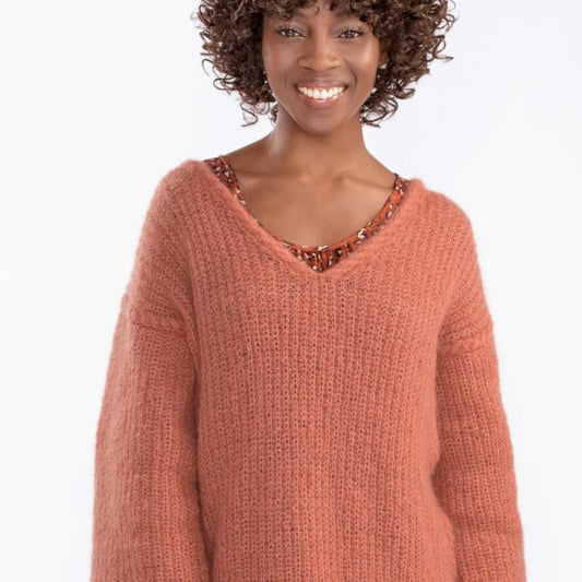 Strikk The Look: Amber-genser Aprikos