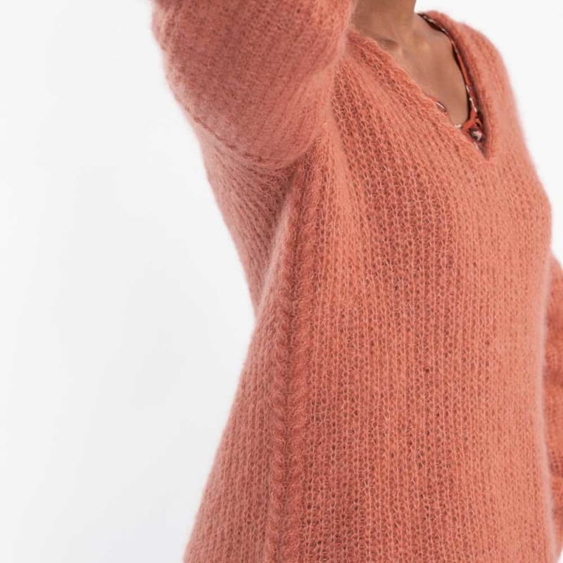Strikk The Look: Amber-genser Aprikos