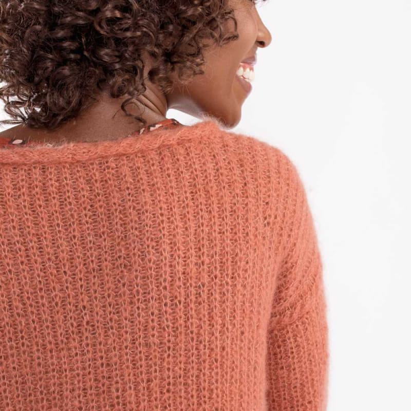 Strikk The Look: Amber-genser Aprikos