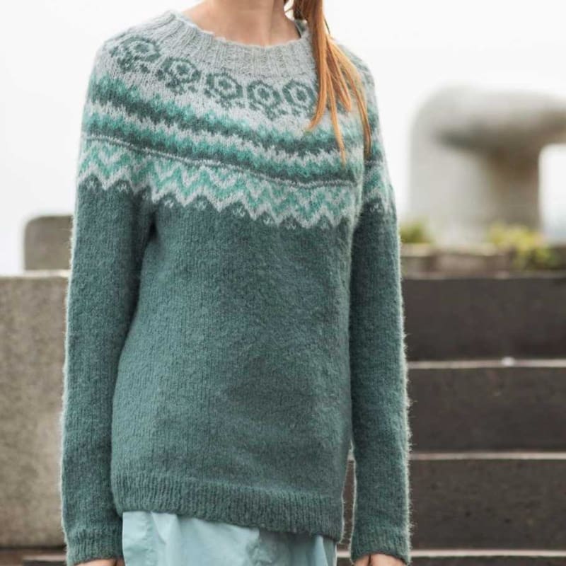 Strikk The Look: Anja-genser grønn