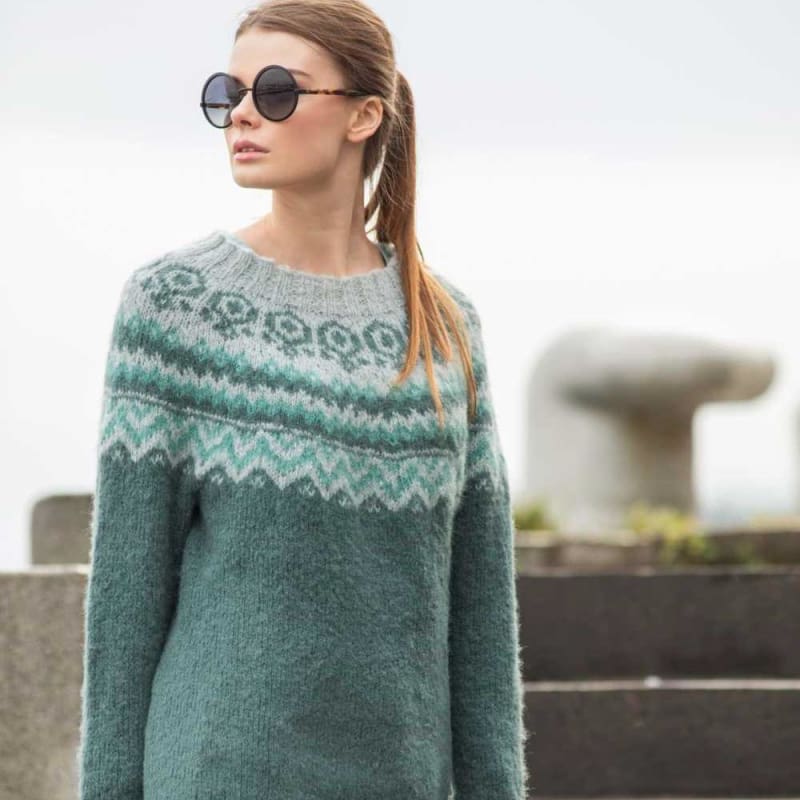 Strikk The Look: Anja-genser grønn