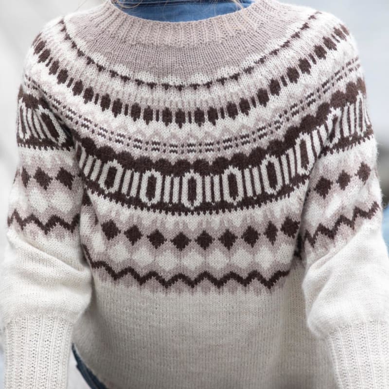 Strikk The Look: Anna-genser beige