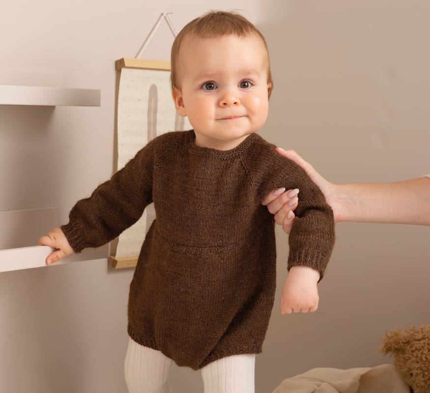 Strikk The Look: Åsmund-romper brun