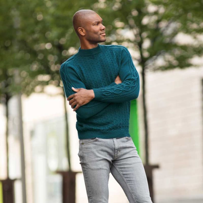Strikk The Look: Augustin-genser petrol