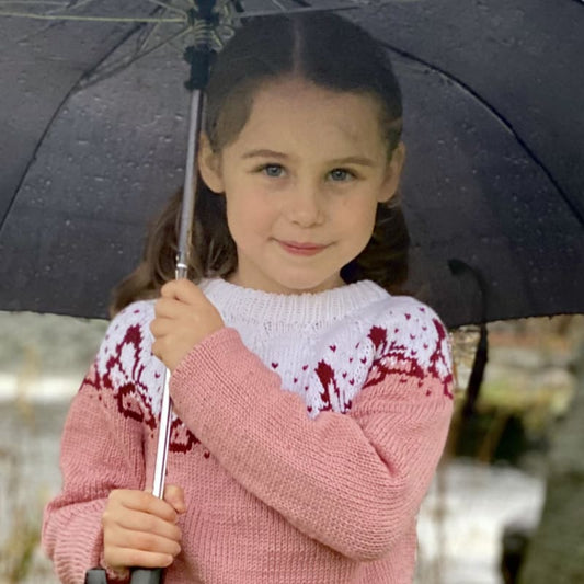 Strikk The Look: Aurora-genser lys rosa