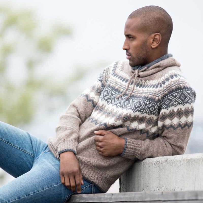 Strikk The Look: Carl-genser lys brun