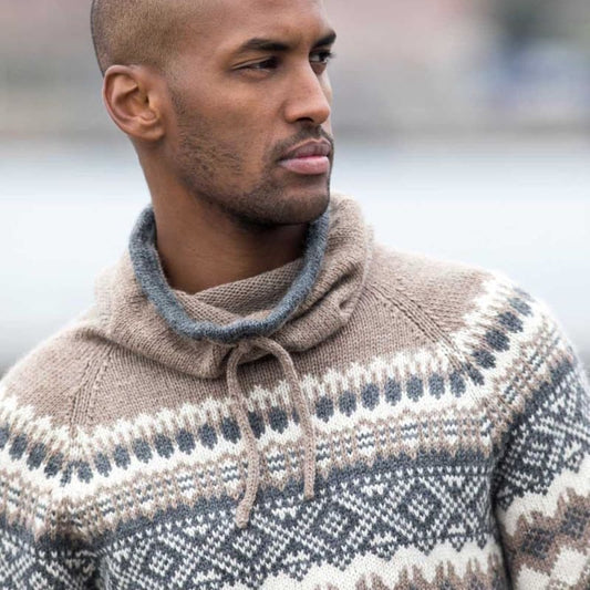 Strikk The Look: Carl-genser lys brun