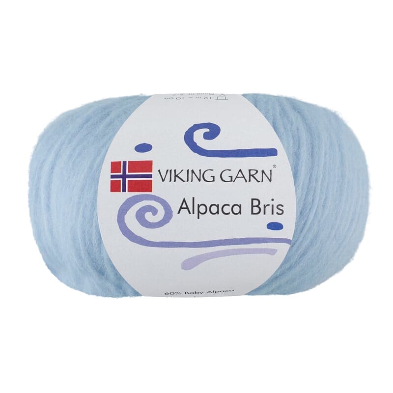 Strikk The Look: Chunky- flettegenser lys blå