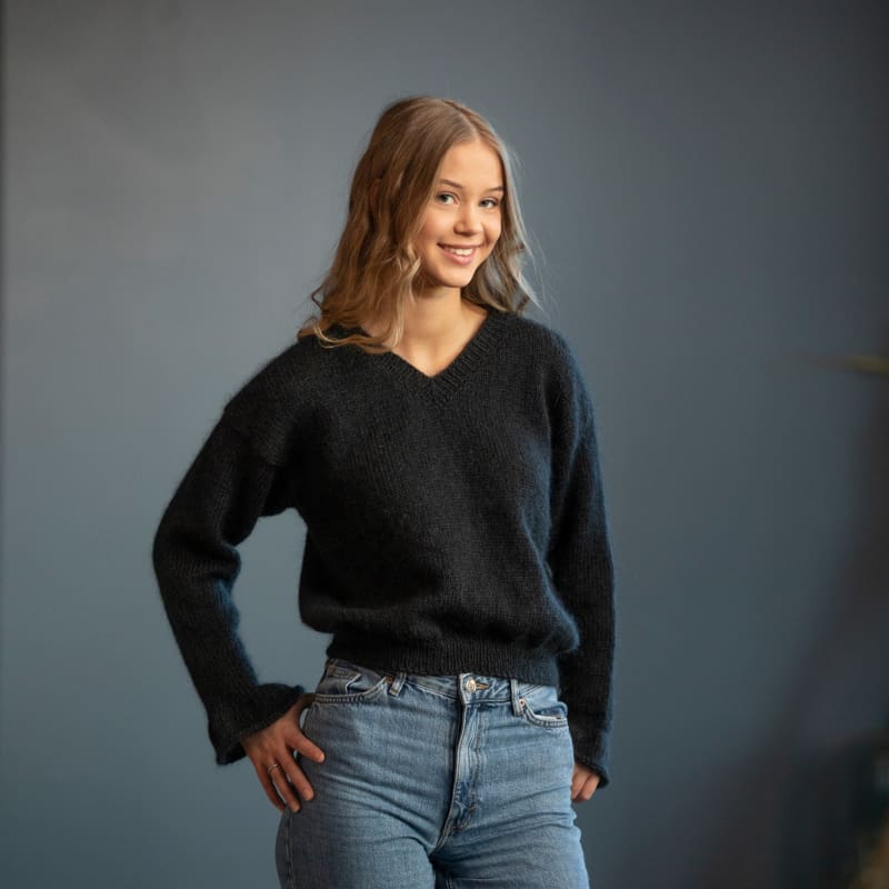 Strikk The Look: Coco-genser svart