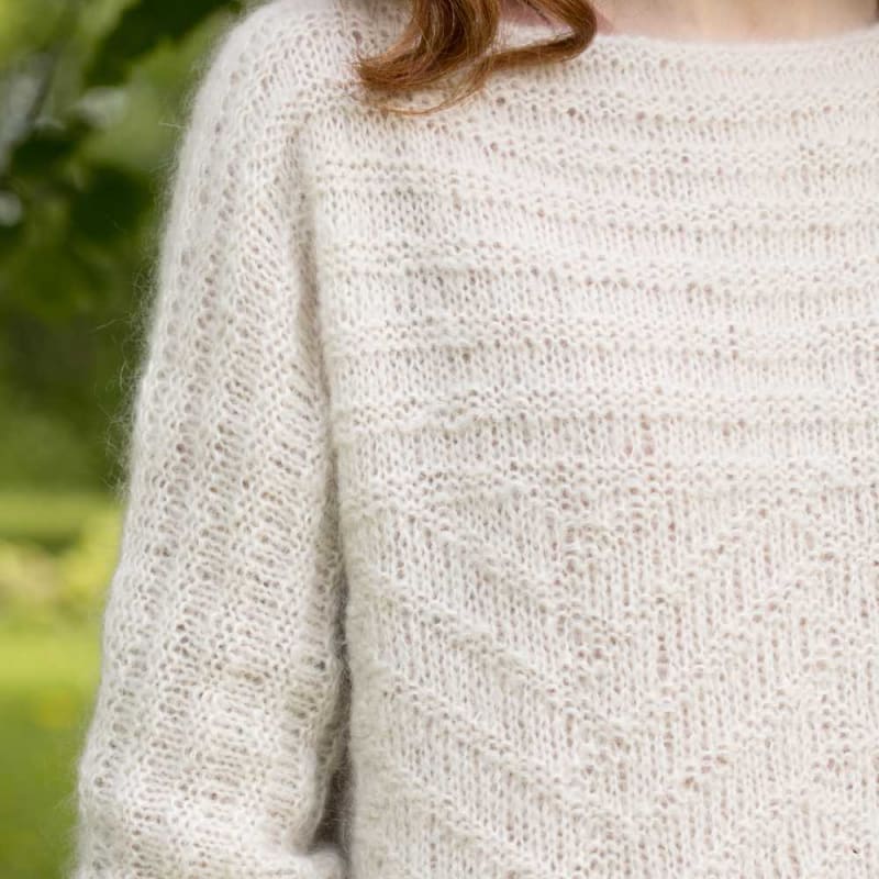 Strikk The Look: Composè-genser hvit