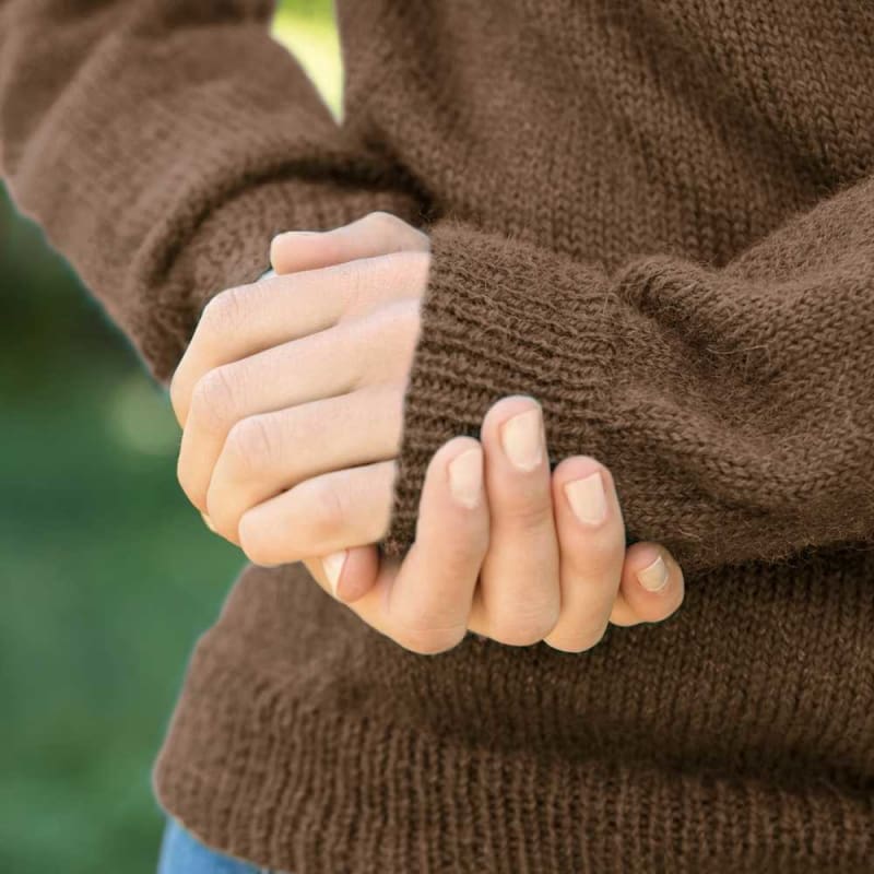 Strikk The Look: Cortina-genser brun