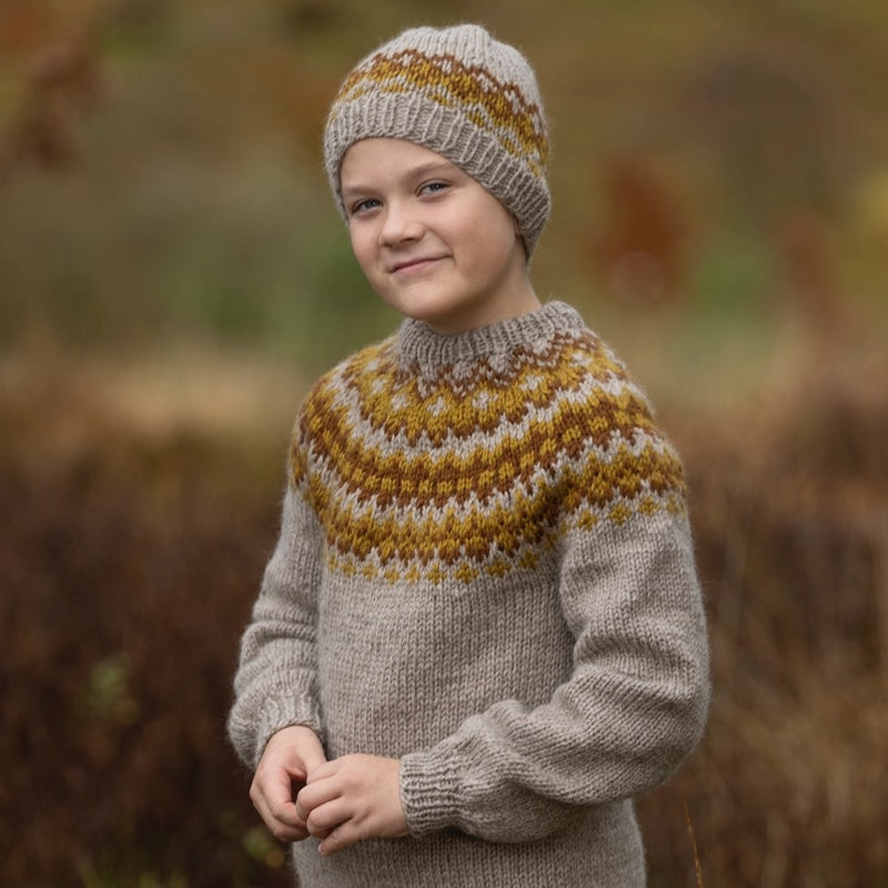 Strikk The Look: Cygnos-genser beige