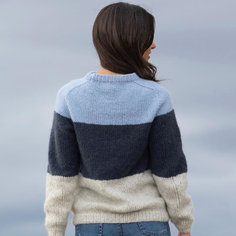 Strikk The Look: Dans-genser blå