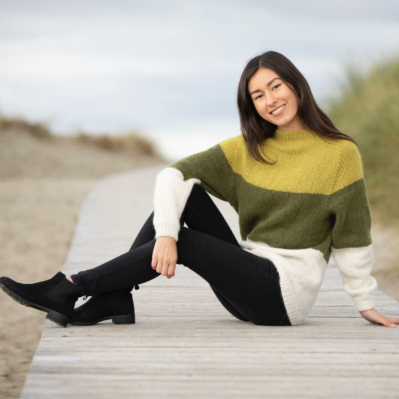 Strikk The Look: Dans-genser grønn