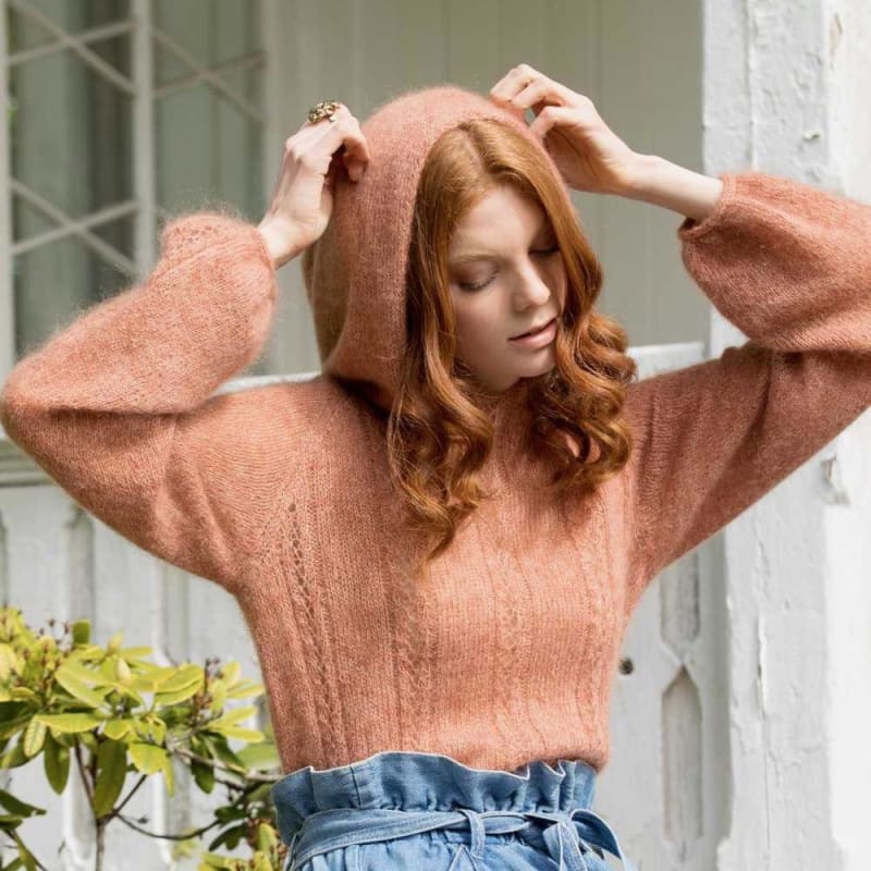 Strikk The Look: Dentelle-hettegenser messing