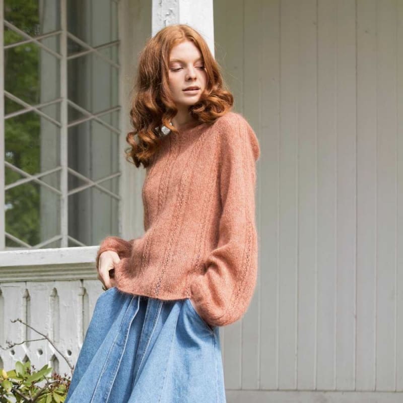 Strikk The Look: Dentelle-hettegenser messing