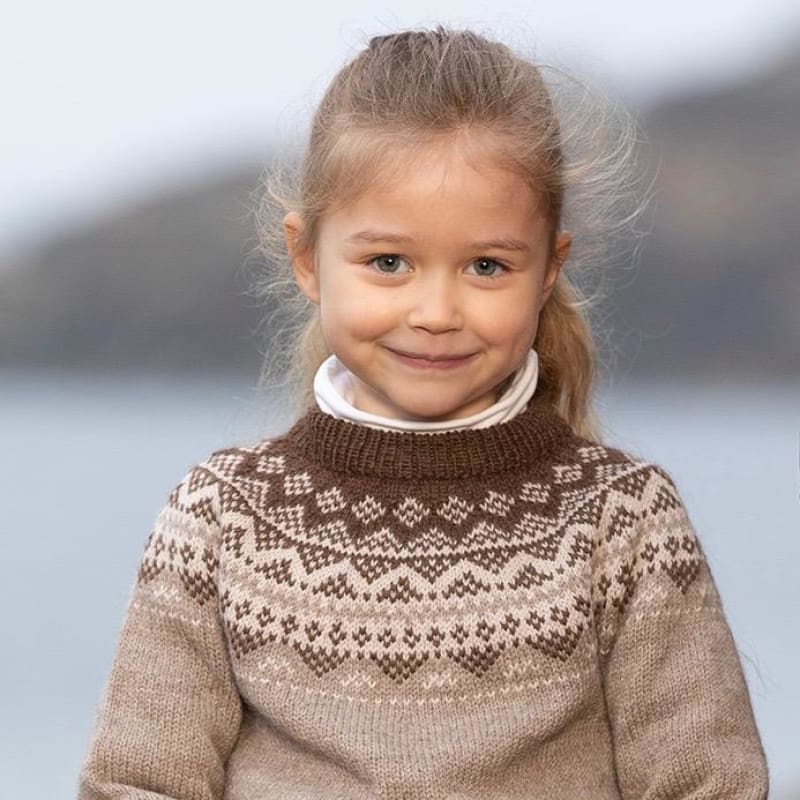 Strikk The Look: Diis-genser brun