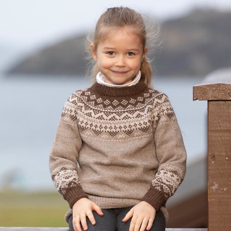 Strikk The Look: Diis-genser brun