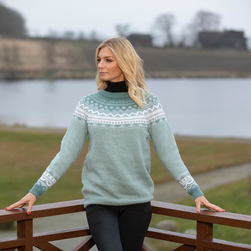 Strikk The Look: Diis-genser petrol